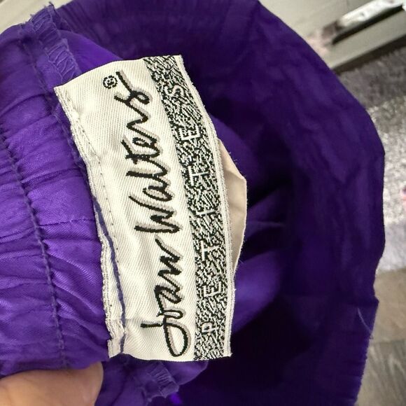 Joan Waters Women’s 8 Purple Windbreaker Parachute Pants 90s 80s - Picture 4 of 5